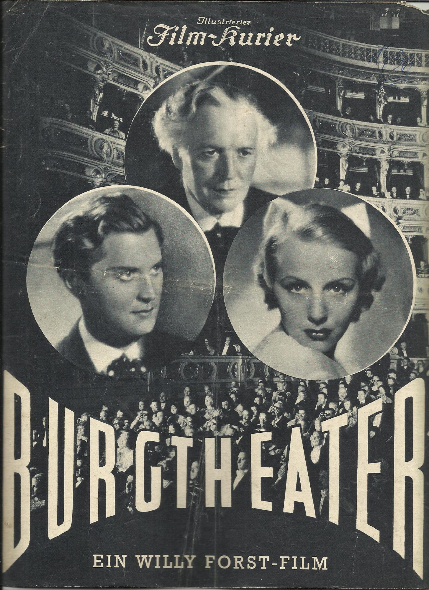 2561: Burgtheater ( Willy Forst ) Werner Krauß, Hans Moser, Willy Eichberger, Olga Tschechowa, Josefine Dora,