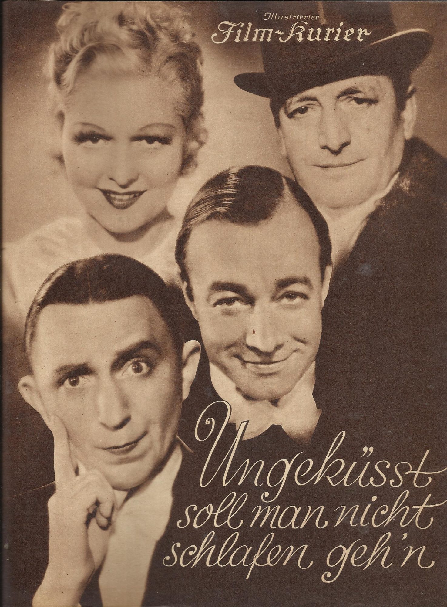 2512: Ungeküsst soll man nicht schlafen gehn ( E. W. Emo ) Heinz Rühmann, Liane Haid, Theo Lingen, Hans Moser, Annie Rosar, Susi Lanner,
