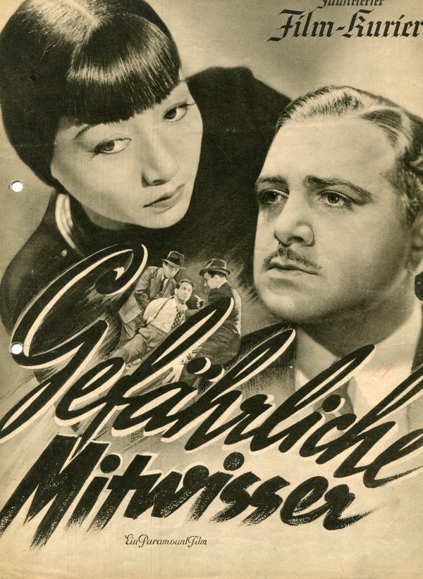 2812: Gefährliche Mitwisser, Anna May Wong, Akim Tamiroff,