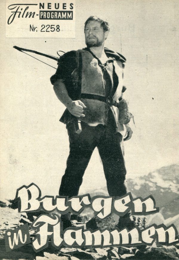 2258: Burgen in Flammen (Wilhelm Tell) (Michel Dickoff) Robert Freitag, Alfred Schlageter, Hannes Schmidhauser, Leopold Biberti, Maria Becker, Heinz Woester, Georges Weiss, Birke Bruck, Zarli Carigiet, Hellen Hesse, Peter Schmitz, Raimund Bucher, Alfred