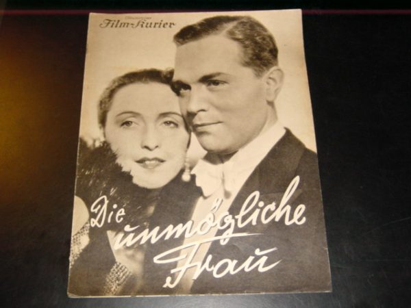 2438: Die unmögliche Frau, Dorothea Wieck, Gustav Fröhlich,