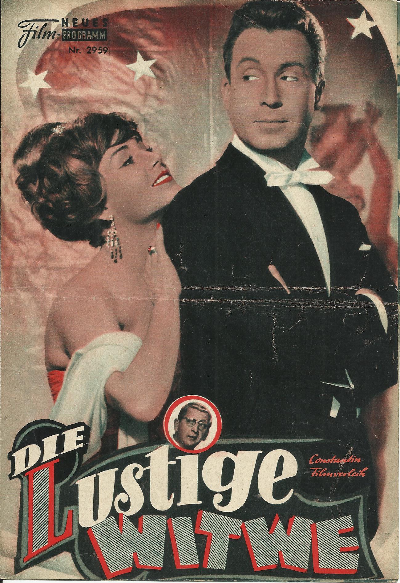 2959: Die lustige Witwe (Franz Lehar) ( bunt ) Peter Alexander, Gunther Philipp, Karin Hühner, Maurice Teynac, Geneviere Cluny, Dario Moreno, Germaine Montere, Peter Zechner, Ernst Waldbrunn, Harald Maresch, Herbert Kersten, Helmut Lez, Elisabeth Stiepl,