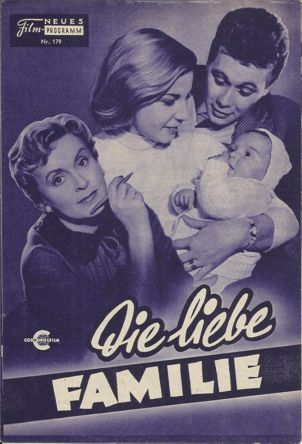 179: Die liebe Familie (Helmut Weiss) Peter Weck, Luise Ullrich, Hans Nielsen,Karl Schönböck, Doris Kirchner, Ingrid Andree, Susi Nicoletti, Adrienne Gessner, Michael Heltau, Hans Christian Czeike, Ruth Setphan, Erik Frey, Olive Moorefield