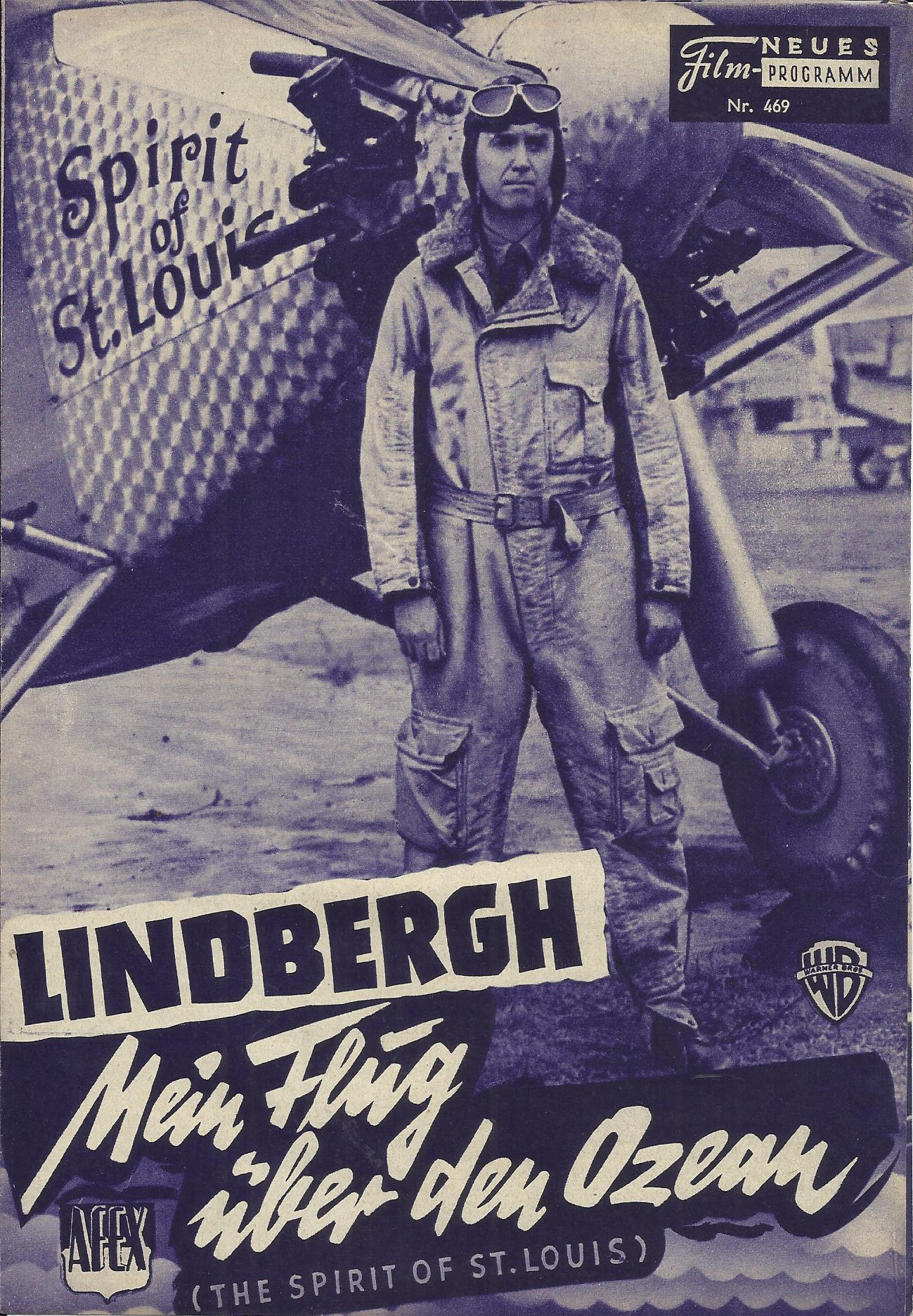 469: Lindbergh, Mein Flug über den Ozean (Billy Wilder) James Sterwart, Murray Hamilton, Patricia Smith, Barttlett Robinson, Marc Connelly, Arthur Space, Charles Watts