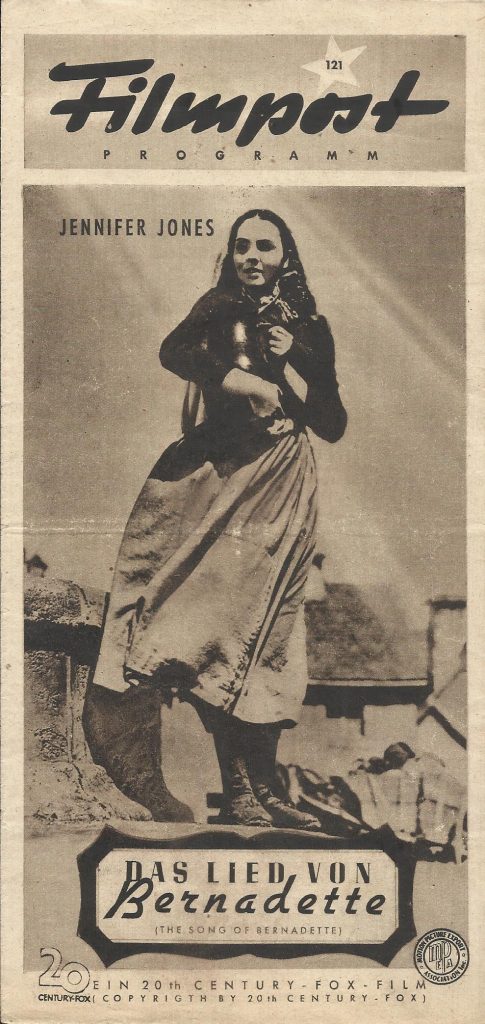121: Das Lied von Bernadette ( Henry King ) Jennifer Jones, Vincent Price, Lee J. Koob, Gladys Cooper,