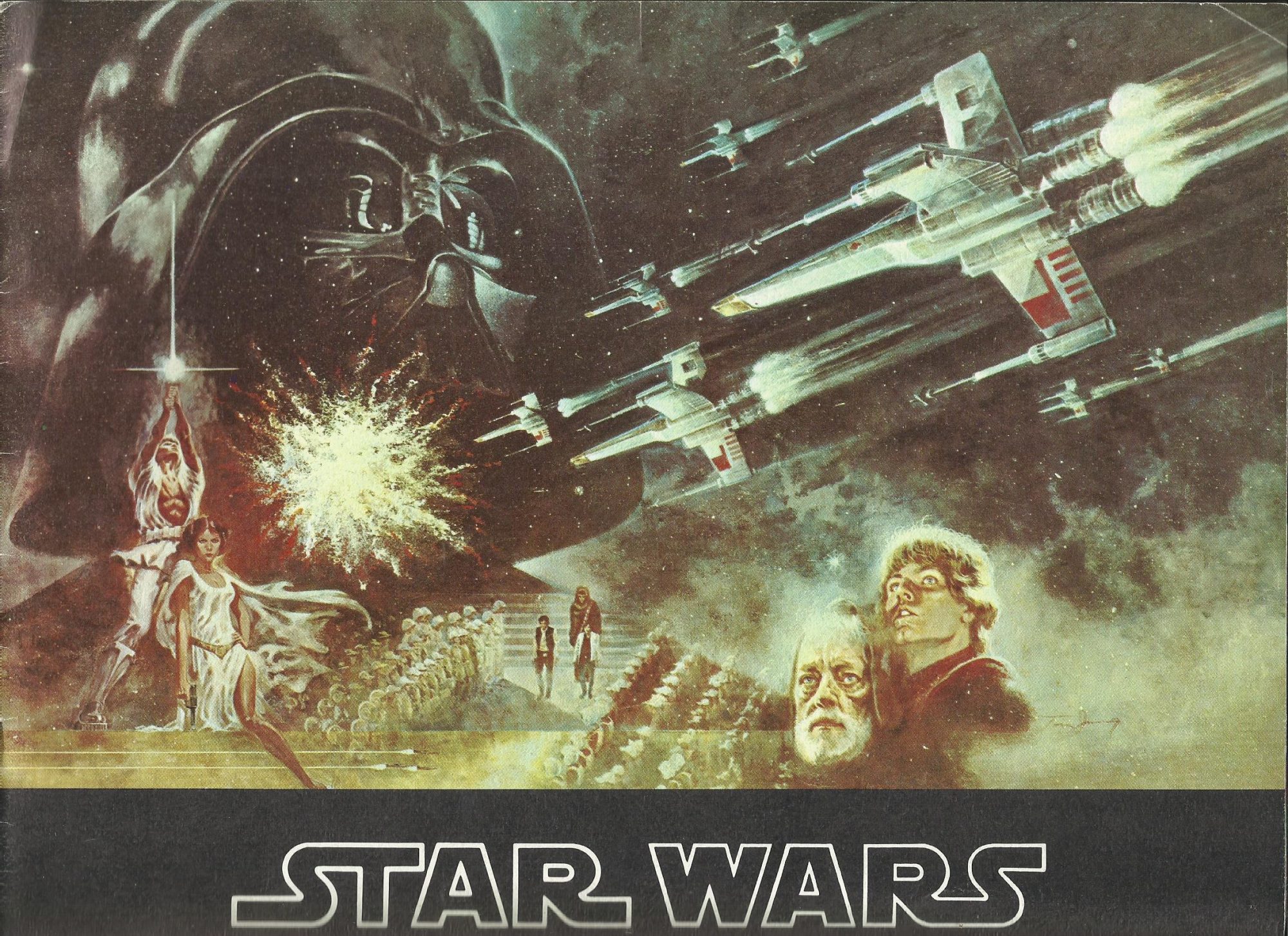 Star Wars ( George Lucas ) Mark Hamill, Harrison Ford, Carrie Fisher, Peter Cushing, Alec Guiness,