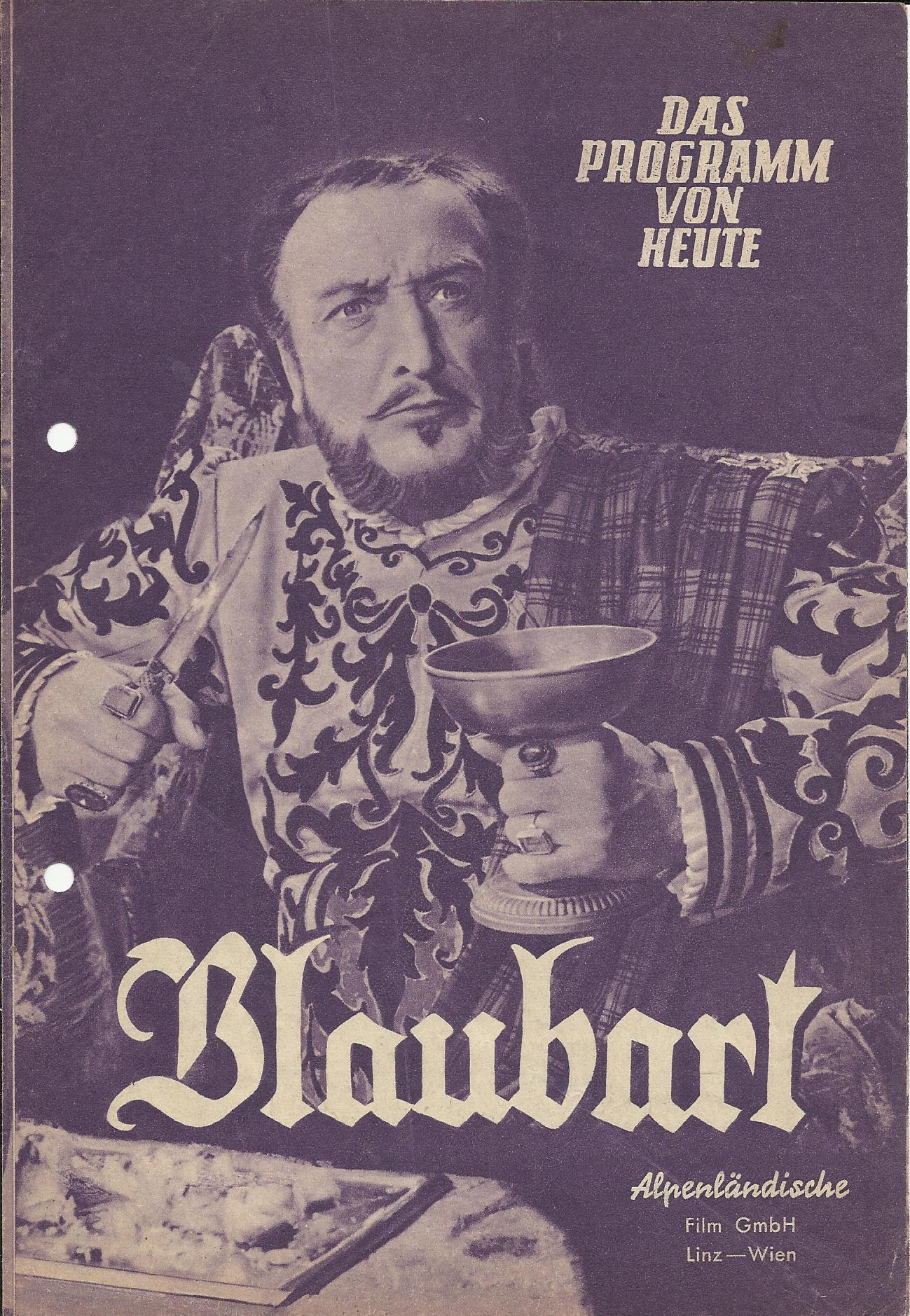 53: Blaubart ( Christian Jaque ) Hans Albers, Cecile Aubry, Fritz Kortner, Lina Carstens, Carl Wery,