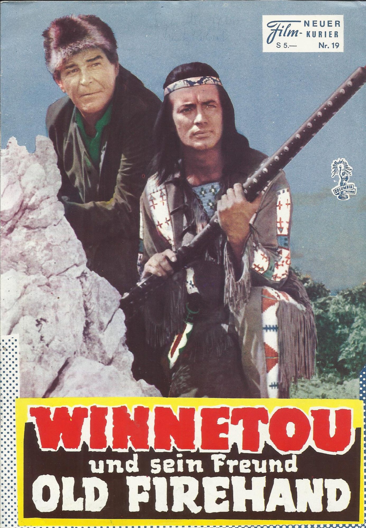 19: Winnetou und sein Freund Old Firehand ( Karl May ) Pierre Brice, Marie Versini, Rod Cameron, Harald Leipnitz, Nadia Gray, Rik Battaglia, Viktor de Kowa,