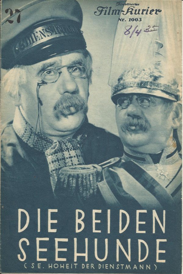 1003: Die beiden Seehunde ( Fred Sauer ) Weiß Ferdl, Paul Westermeier, Harry Gondi, Walter Steinbeck, Else Lüders,