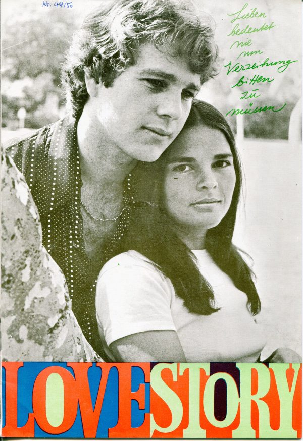 49/50: Love Story, Ali Mac Graw, Ryan O´Neal, Ray Milland,