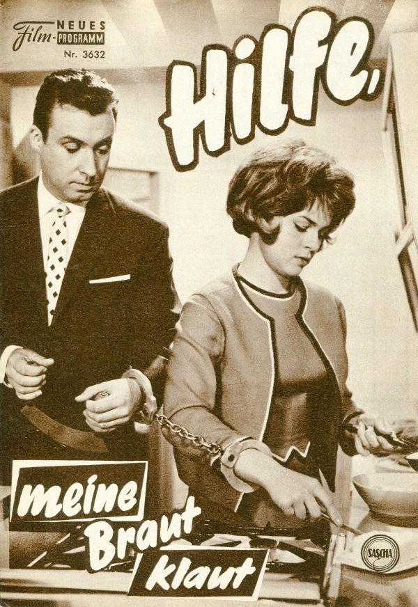 3632: Hilfe, meine Braut klaut (Werner Jacobs) Peter Alexander, Conny Froboess, Gunther Philipp, Elfriede Irrolt, Fred Liewehr, Guggi Löwinger, Kurt Heintel, Rudolf Carl, Oskar Wegrastek, Guido Wieland, Peter Gerhard, Hans Habietinek, Raoul Retzer