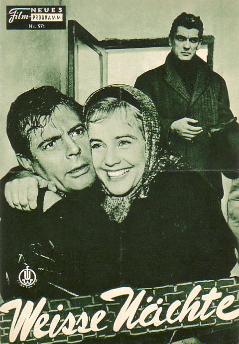 971: Weisse Nächte (Luchino Visconti) Maria Schell, Marcello Mastroianni, Jean Marais, Clara Calamai, Giorgio Listuzzi, Elena Fancero, Alberta Carloni