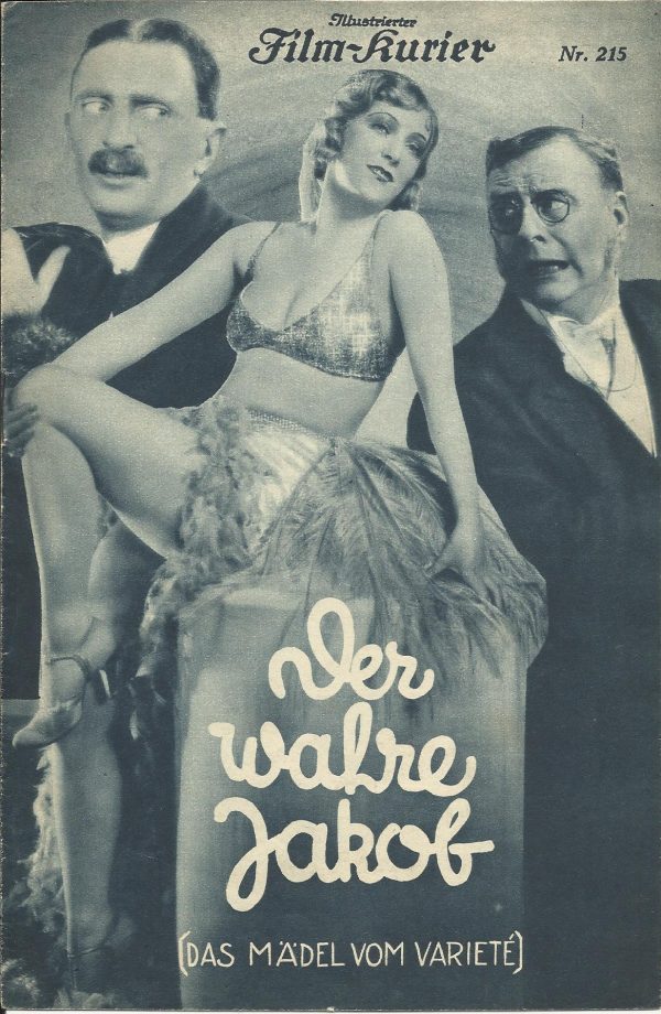 IFK: Nr: 215: Der wahre Jakob ( Das Mädel vom Variete ) Anny Ahlers, Ralph Arthur Roberts, Hansi Arnstädt, Felix Bressart, Paul Henckels, Julius Falkenstein, Victor de Kowa, Harry Halm,