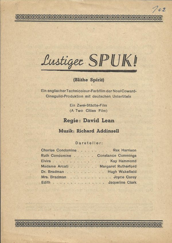 102: Lustiger Spuk, Constance Cummings, Rex Harrison,