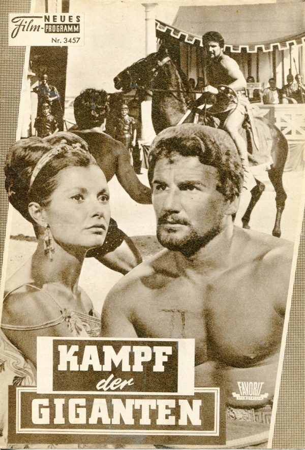 3457: Kampf der Giganten ( Domenico Paolella ) Dan Vadis, Jose Greci, Alan Steel, Nando Tamberlani, Carlo Delmi, Gianni Santucci