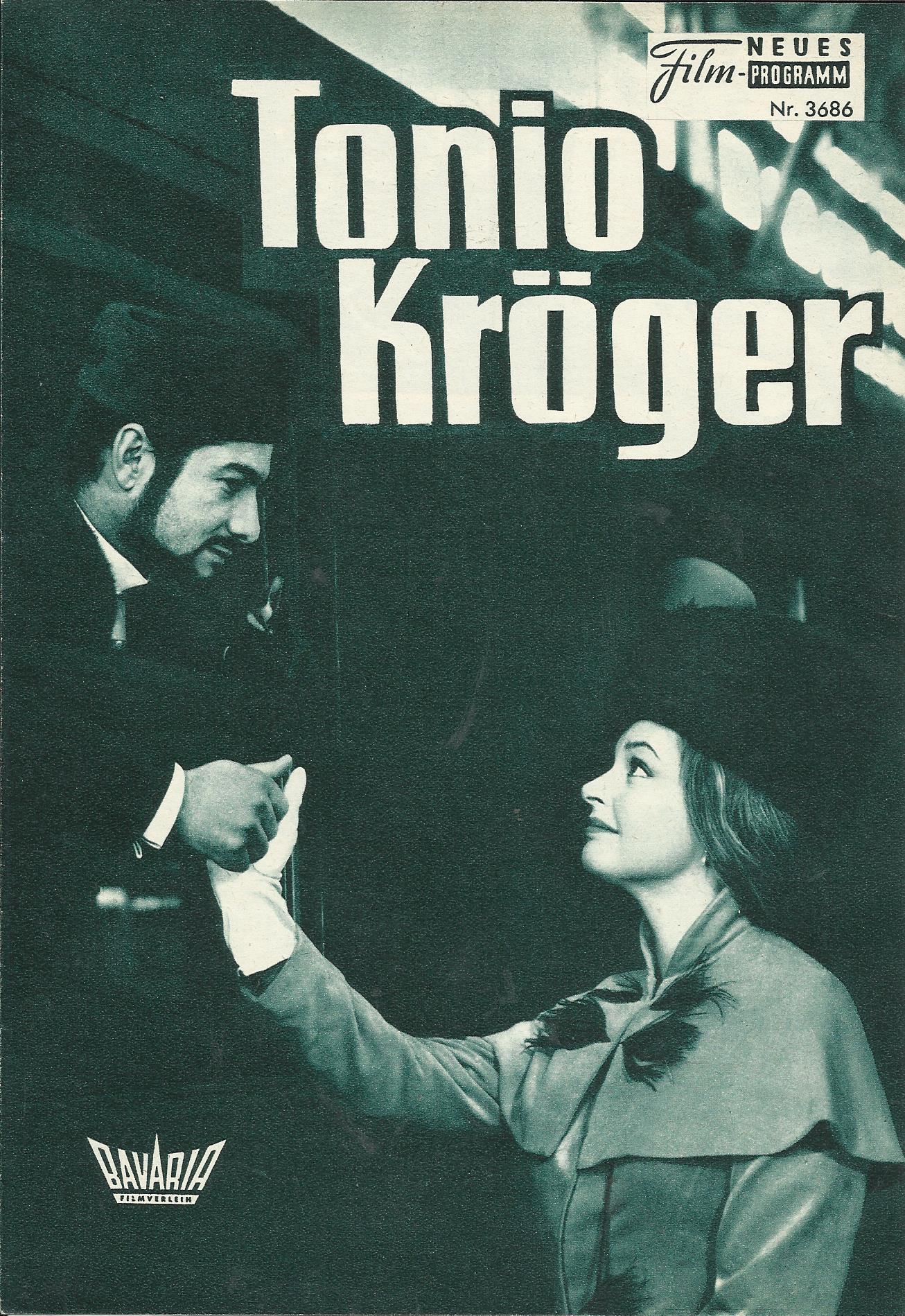 3686: Tonio Kröger (Rolf Thiele) Nadja Tiller, Gert Fröbe, Jean-Claude Brialy, Werner Hinz, Ruldolf Forster, Anaid Iplicjian, Walter Giller, Theo Lingen, Günther Lüders, Adelin Wagner, Beppo Brem
