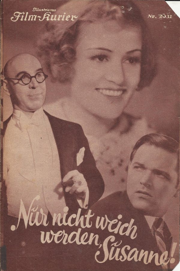 2031: Nur nicht weich werden, Susanne ! ( Cserepy ) Jessie Vihrog, Veit Harlan, Willy Schur,