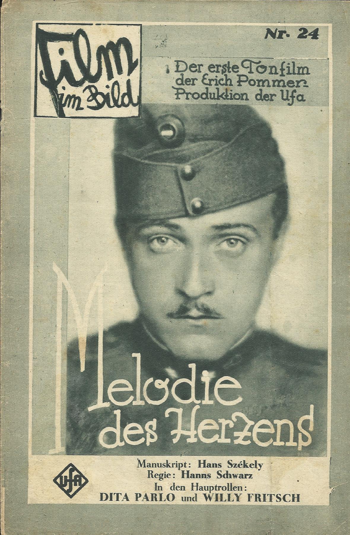 Film im Bild 24 : Melodie des Herzens ( Hanns Schwarz ) Dita Parlo, Willy Fritsch