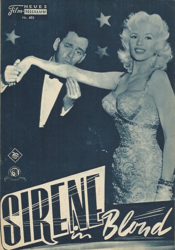 603: Sirene in Blond (Frank Tashlin) Jayne Mansfield, Tony Randall, Betsy Drake, Joan Blondell, John Williams, Henry Jones, Lili Gentle, Michey Hargitay, Georgia Call, Dick Whittingholl, Ann McCrea, Alberto Morin, Louis Mercier