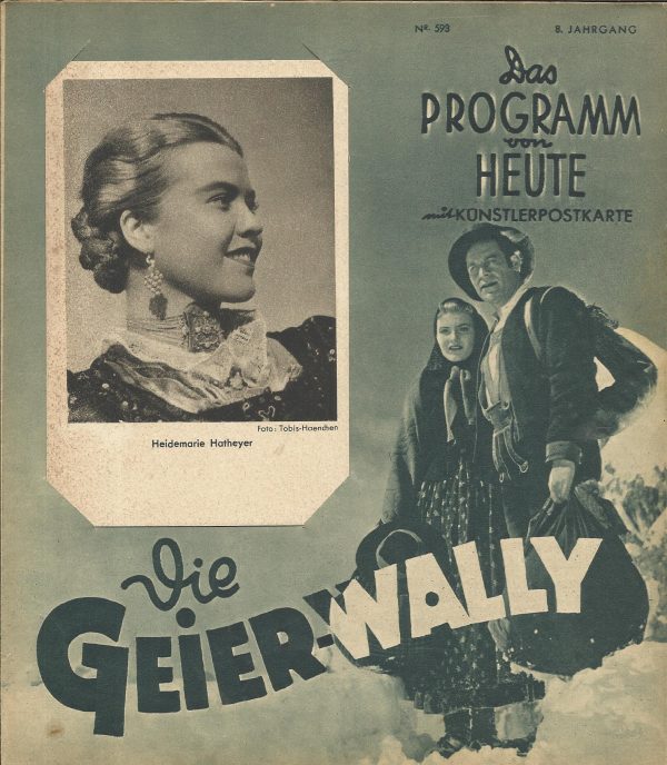 1661: Die Geier Wally ( Hans Steinhoff ) Heidemarie Hatheyer, Sepp Rist, Eduard Köck, Winnie Markus,