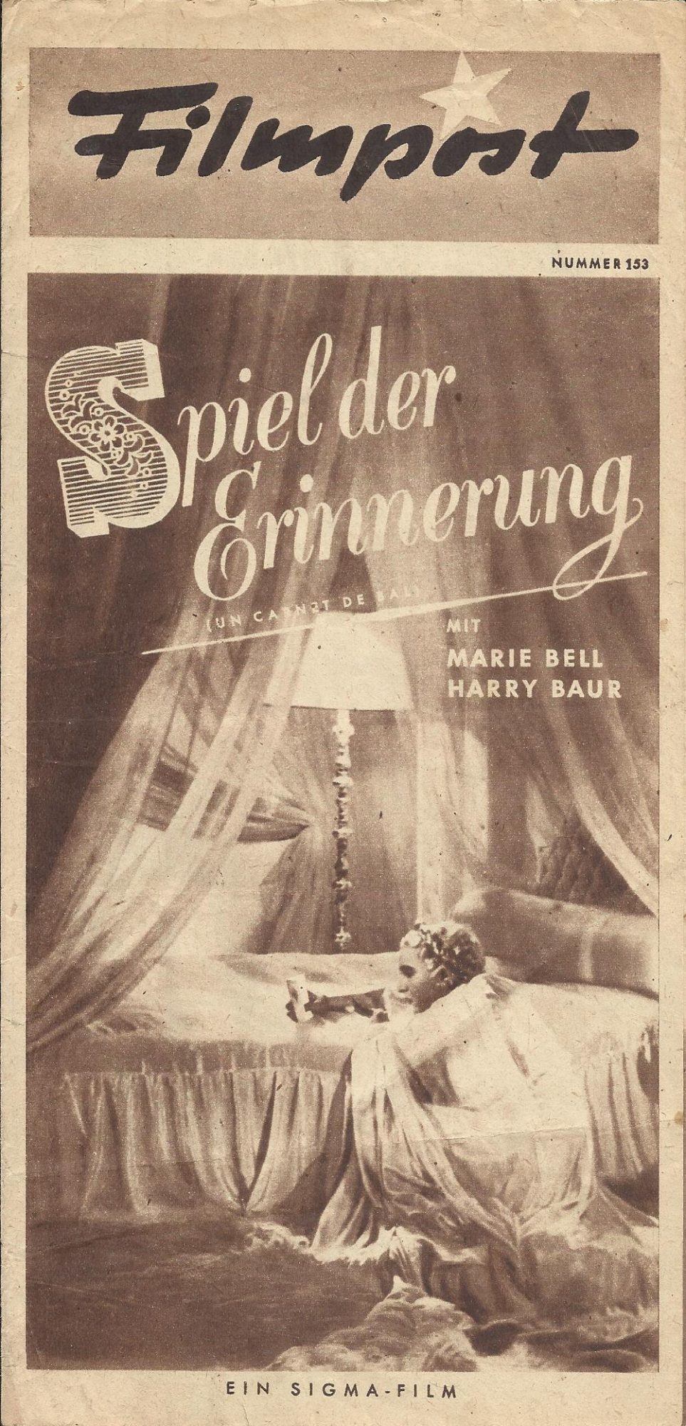 153: Spiel der Erinnerung ( Julien Duvivier ) Marie Bell, Harry Baur, Pierre Blanchar, Fernandel, Louis Jouvet, Raimu, Francoise Rosay, Pierre Richard Willm,