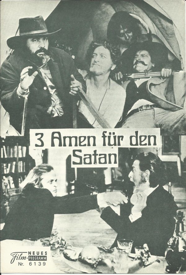 6139: 3 Amen für den Satan ( William Redford ) Klaus Kinski, Leonard Mann, Ivan Rassimov, Elisabeth Eversfield, Salvatore Billi,