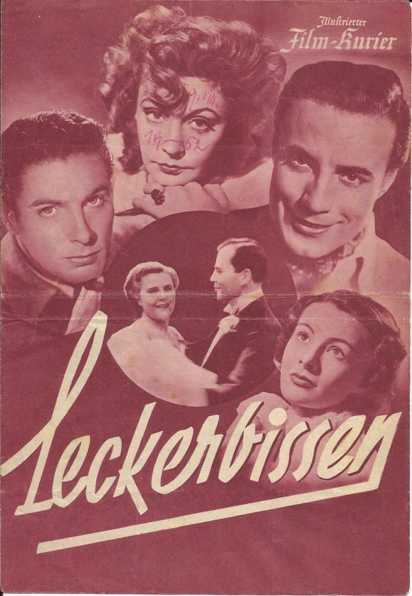 1235: Leckerbissen ( Werner Malbran ) Willi Forst, Zarah Leander, Paul Hörbiger, Bruni Löbel, Georg Alexander, Maria Cebotari, Willi Fritsch, La Jana, Curd Jürgens, Paula Wessely,