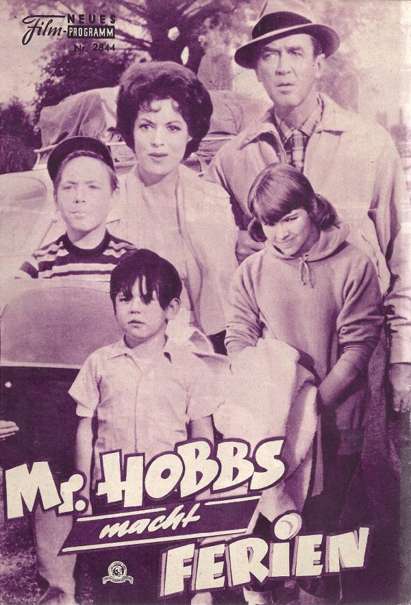 2844: Mr. Hopps macht Ferien (Henry Koster) James Stewart, Maureen O´Hara, Fabian, John Saxon, Marie Wilson, Reginald Gardiner, Lauri Peters, Valerie Varda, Lili Gentle, John McGiver, Natalie Trundy, Josh Peine, Minerva Urecal