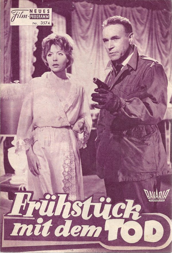 3574: Frühstück mit dem Tod (Franz Antel) Sonja Ziemann, Wolfgang Preiss, Loni v. Friedl, Robert Graf, Ivan Desny, Dieter Eppler, Dominique Boschoro, Adi Berber, Stanislav Ledinek, Kurt Nachmann, Chris Howland