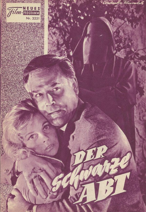3251: Der schwarze Abt (F. J. Gottlieb) Klaus Kinski, Joachim Fuchsberger, Dieter Borsche, Grit Bättcher, Charles Regnier, Werner Peters, Eva-Ingeborg Scholz, Harry Wüstenhagen, Friedrich Schoenfelder