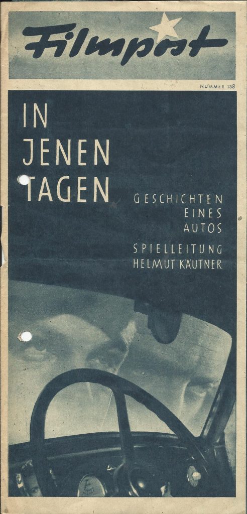 138: In jenen Tagen, Winnie Markus, Carl Raddatz,