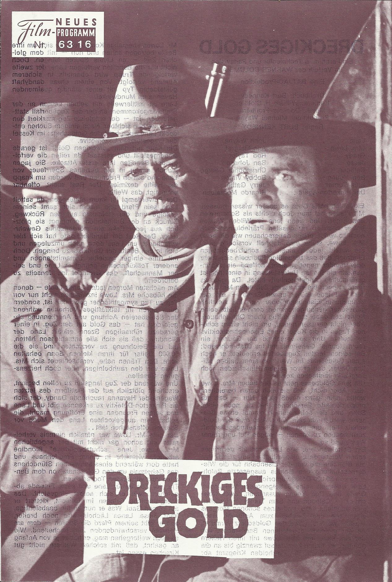 6316: Dreckiges Gold, John Wayne, Ann Margret, Rod Taylor,
