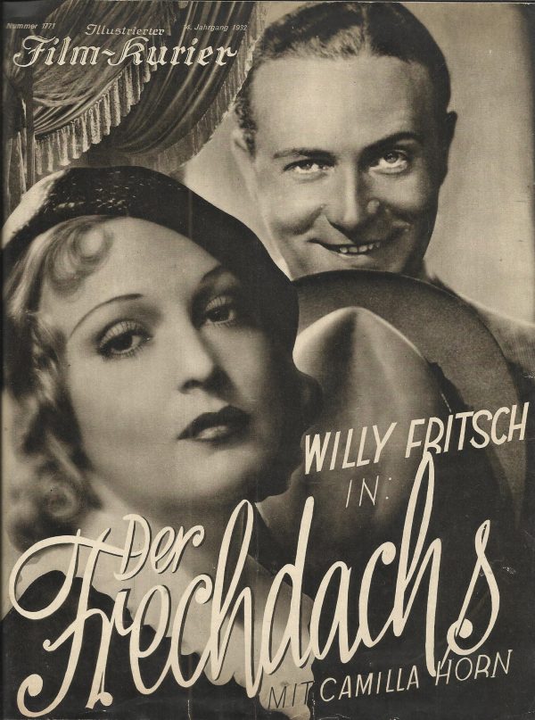 1771: Der Frechdachs ( Carl Boese ) Willy Fritsch, Camilla Horn, Else Elster