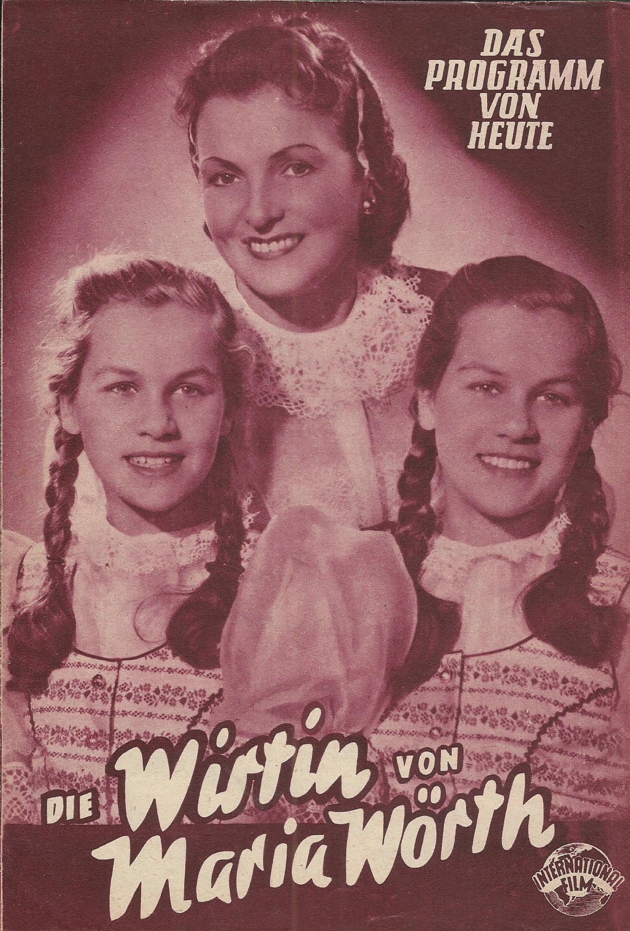 119: Die Wirtin von Maria Wörth ( Eduard von Borsody ) ( rötlich ) Maria Andergast, Mady Rahl, Jutta und Isa Günther, Rudolf Carl,