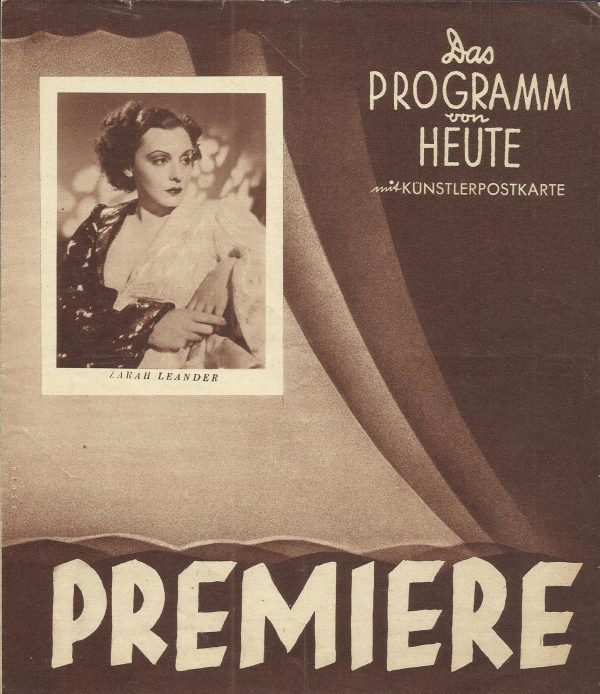 1084: Premiere, Zarah Leander, Attila Hörbiger, Theo Lingen,