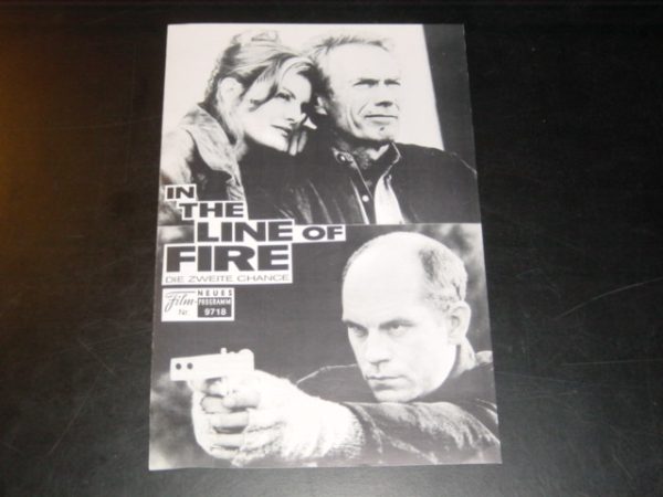 9718: In the Line of Fire ( Wolfgang Petersen ) Clint Eastwood, John Malkovich, Rene Russo, John Mahoney, Dylan McDermott,