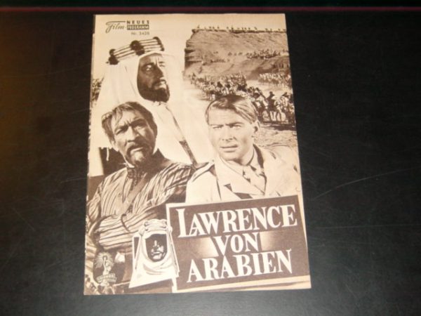 3428: Lawrence von Arabien ( David Lean ) Peter O´Toole, Omar Sharif, Sir Alec Guinness, Anthony Quinn, Jack Hawkins, Jose Ferrer, Anthony Quayle, Claude Rains, Arthur Kennedy