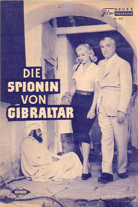 918: Die Spionin von Gibraltar (Francesco de Robertis) Vittorio de Sica, Sandra Milo, Peter Lynn, Pedro Gimenez, Juan Calvo