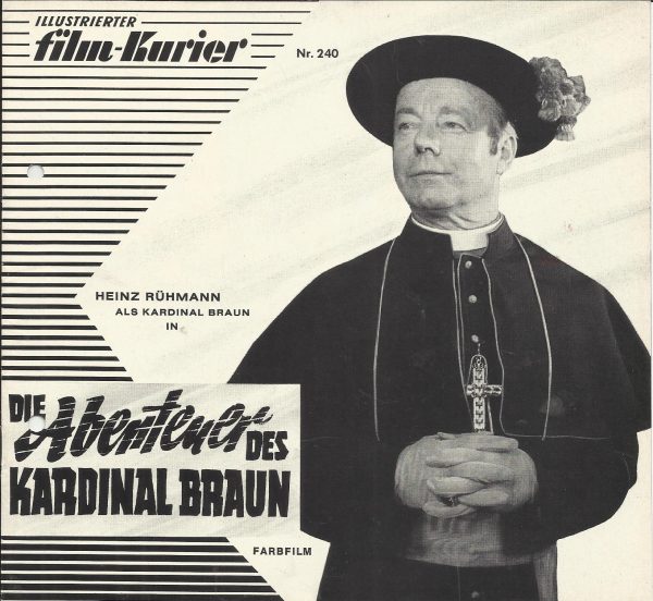 240: Die Abenteuer des Kardinal Braun ( Lucio Fulci ) Heinz Rühmann, Jean Claude Brialy, Uta Levka, Wolfgang Kieling, Herbert Fux,
