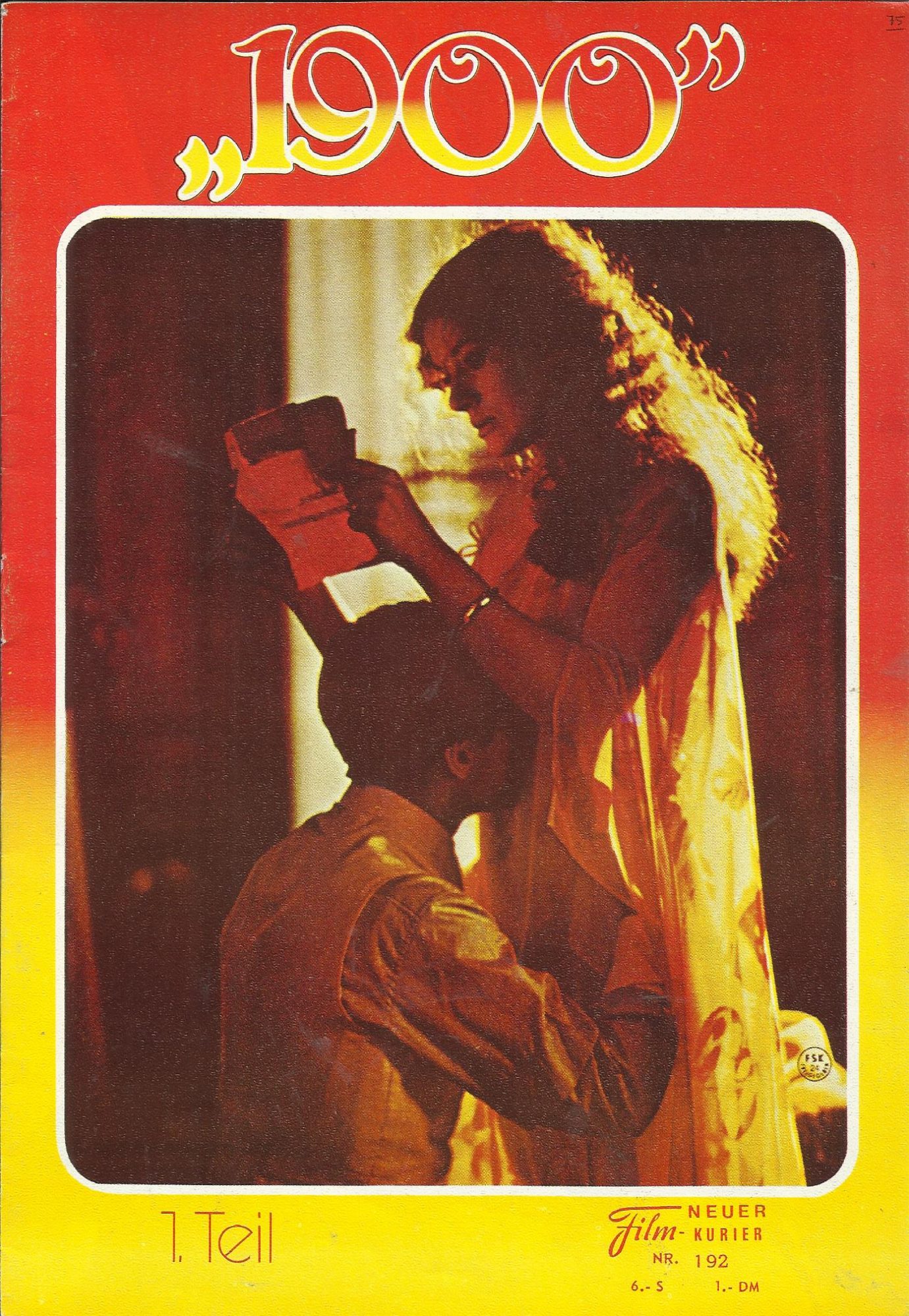 192: 1900 Teil 1 ( Bernardo Bertolucci ) Burt Lancaster, Gerard Depardieu, Robert de Niro, Sterling Hayden, Donald Sutherland, Alida Valli,