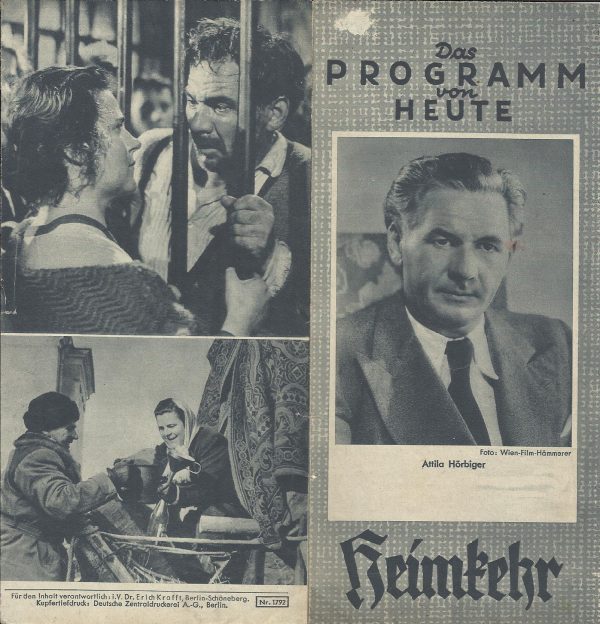 1792: Heimkehr ( Propaganda ) Attila Hörbiger, Paula Wessely,