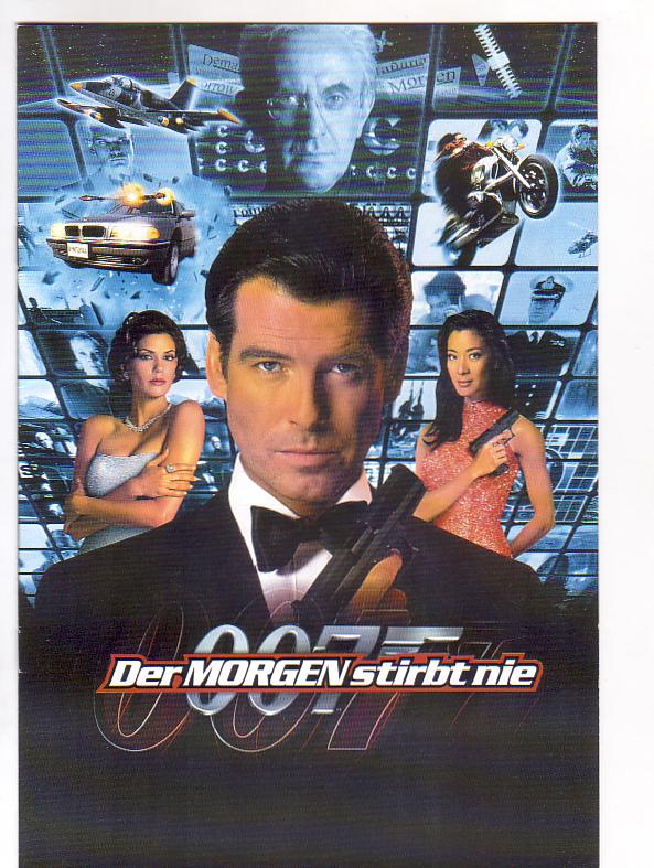 444/445: James Bond 007 Der Morgen stirbt nie ( Ian Fleming ) Pierce Brosnan, Jonathan Pryce, Michelle Yeoh, Teri Hatcher, Ricky Jay, Götz Otto, Joe Don Baker, Judi Dench, Desmond Llewelyn, Samantha Bond, Gerald Butler, Michael Byrne,