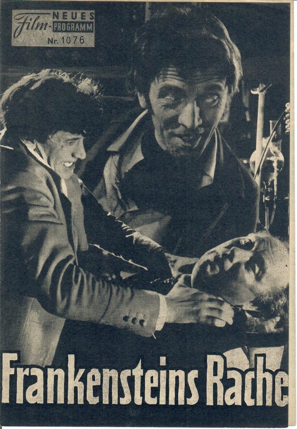 1076: Frankenstein´s Rache (Terence Fisher) Peter Cushing, Francis Matthews, Eunice Gayson, Michael Gwynn, John Welsh, Lionel Jeffries, Oscar Quitak, Richard Wordsworth, Charles Lloyd Pack, John Stuart, Arnold Diamond, Margery Cresley, Anna Walmsley
