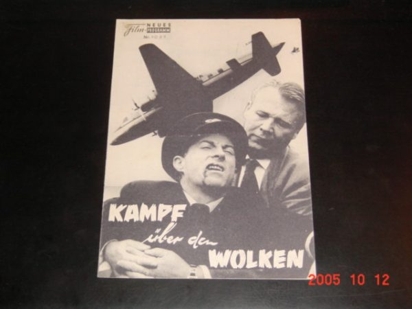 1097: Kampf über den Wolken (Henry Cass) Wayne Morris, Karin Booth, Anton Diffring, Bruce Seton, Sheldon Lawrence, Wally Peterson, Guy Kingsley Poynter, Collette Barhrop, Seymour Green, Frank Hawkins, Murray Kash, Richard Shaw, Bill Brandon