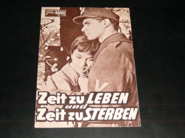 1158: Zeit zu leben und Zeit zu sterben (Douglas Sirk) Klaus Kinski, Alice Treff, Alexander Engel, John Gavin, Liselotte Pulver, Jock Mahoney, Don DeFore, Keenan Wynn, E. M. Remarque, Dieter Borsche, Barbara Rütting, Thayer David