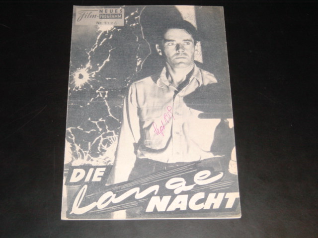 1176: Die lange Nacht (Anatole Litvak) Henry Fonda, Barbara Bel Geddes, Vincent Price, Ann Dvorak, Howard Freemann, Moroni Olsen, Elisha Cool jr., Queen Smith David Clarke, Charles McGraw, Patty King, Robert A. Davis