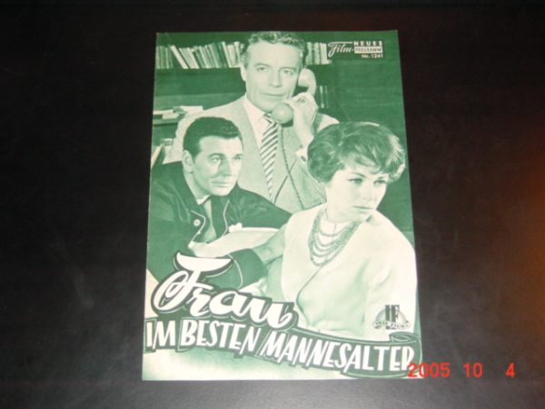 1241: Frau im besten .... (Axel von Ambesser) Marianne Koch, Johannes Heesters, Bernhard Wicki, Christiane Nielsen, BoyGobert, Lore Hartling, Ursula Herking, Werner Fuetterer, Miriam Horwitz, Joseph Offenbach, Kurt A. Jung, Richard Münch, Horst Beck, Ell