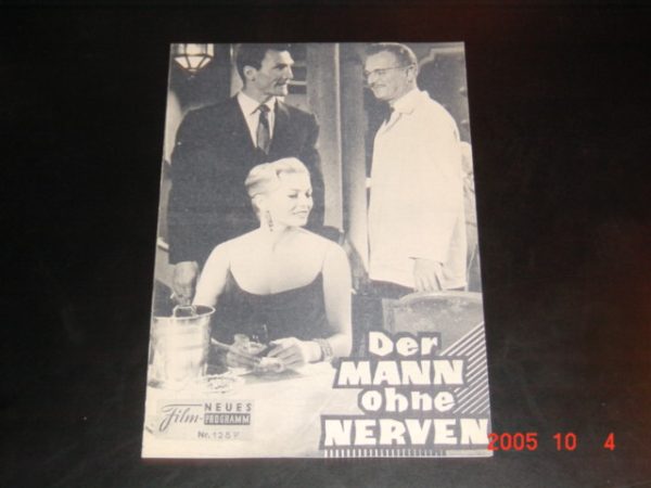 1257: Der Mann ohne Nerven (John Gilling) Anita Ekberg, Jack Palance, Nigel Patrick, Anthony Newley, Bonar Colleano, Sean kelly, Sidney James, Donald Pleasance, Eric Pohlmann, Josephine Brown, Gerard Heinz, Alec Mango, Anne Aubrey, Mary Laura Wood, Angel