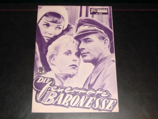 1267: Die feuerrote Baronesse (Rudolf Jugert) Joachim Fuchsberger, Dawn Adams, Wera Frydtberg, Paul Dahlke, Hans Nielsen, Werner Peters, Willi Rose, Monika Dahlberg, Paul Albert Krumm, Otto Wernicke, Paul Bösiger, Albert Hehn, Ilse Fürstenberg