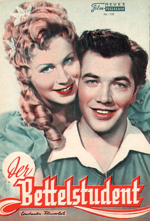 132: Der Bettelstudent (Werner Jacobs) (Farbe) Waltraut Haas, Gunther Phillipp, Gerhard Riedmann, Elma Karlowa, Gustav Knuth, Fita Benkhoff, Rudolf Vogel, Dick Price, Ellen Kessler, Alice Kessler, Karl Lieffen, Jost Siethoff